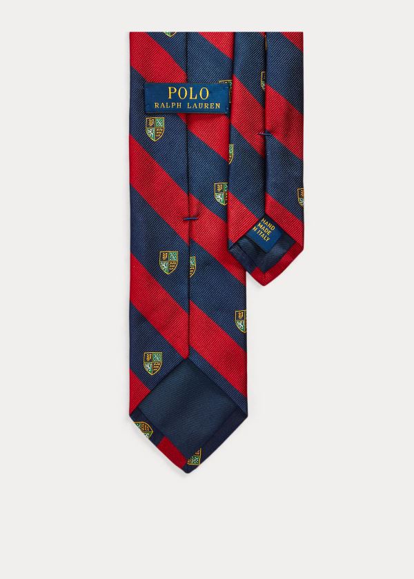 Polo Ralph Lauren Striped Silk Narrow Club Slips Herre Danmark (HCKLM9102)